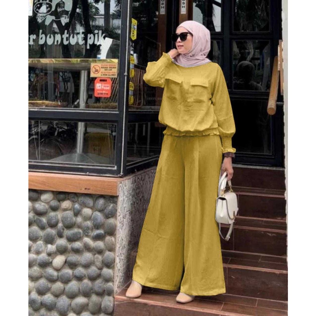 O2 Fashion / Shopia set / bisa cod / stelan muslim model terbaru nyaman di pakai