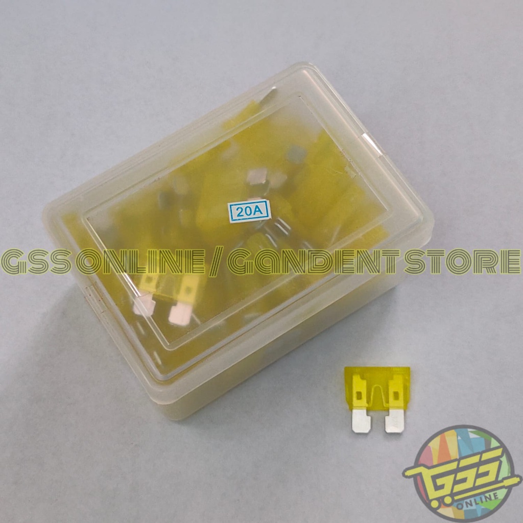 Fuse sekring tancap DX besar original fuse 10A 15A 20A 25A 30A 1 BOX ISI 100 PCS