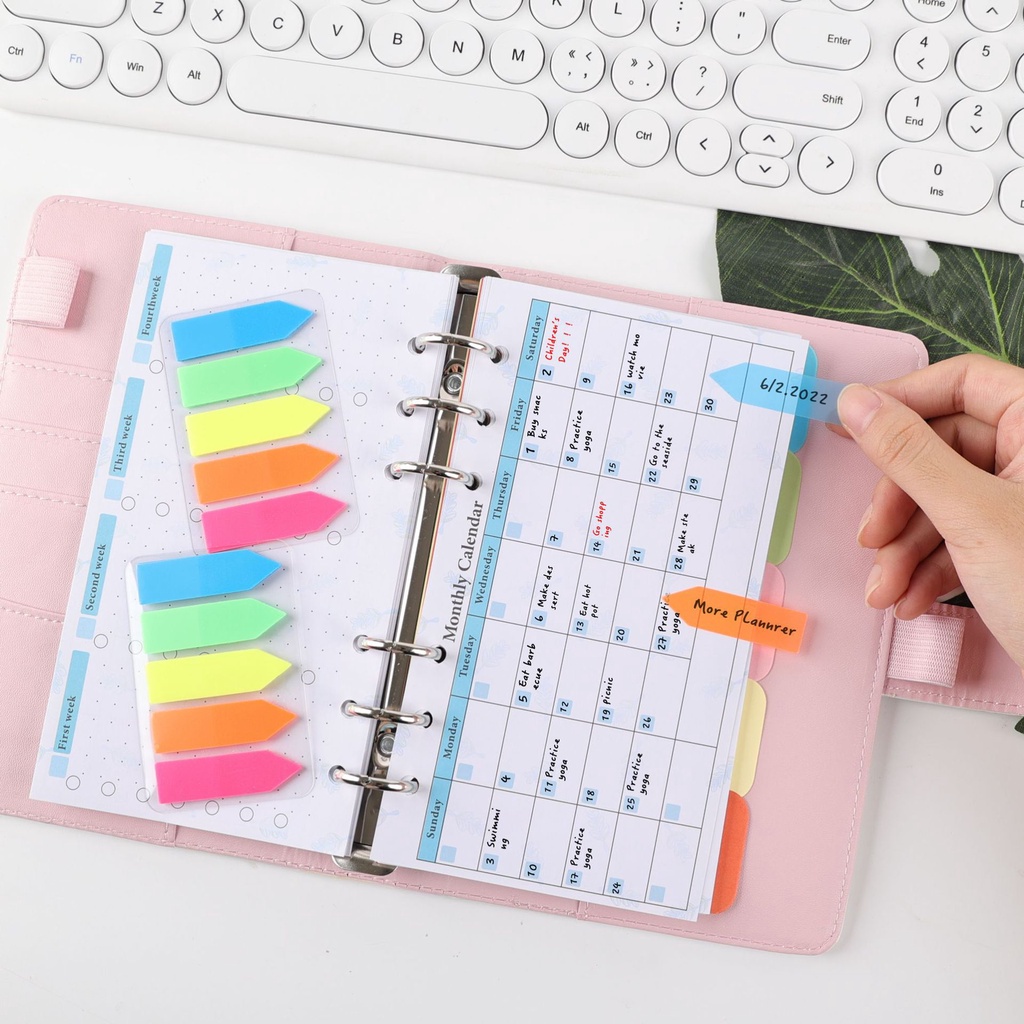 82lembar/set Halaman Budget A6 Untuk 6lubang Loose-leaf Weekly Monthly Plan Notebook Pengganti Core Perencanaan Keuangan Untuk Pengikat A6 Budget Money Organizer