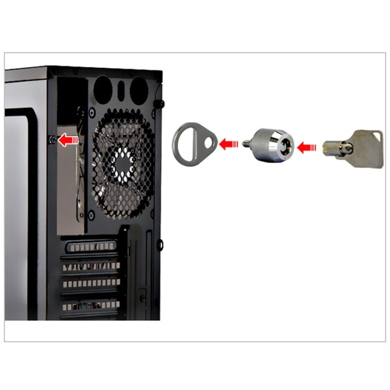 Vivi Security Lock with Keys Computer Hosting Chassis Pengganti Gembok Anti Maling