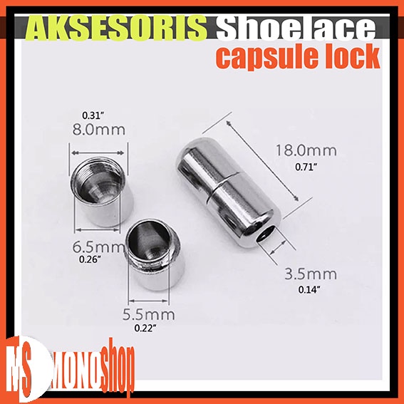 aksesoris tali sepatu capsule lock