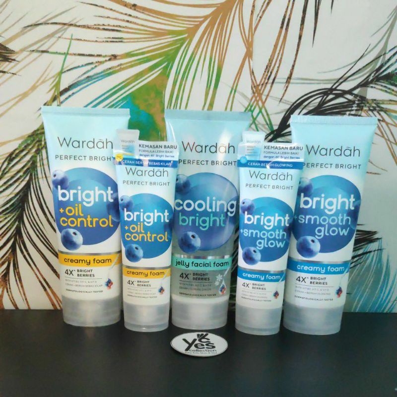 Wardah Perfect Bright Creamy Foam 100ml - 50 ml Oil Control Brightening Smoothing Sabun Cuci Muka Wajah