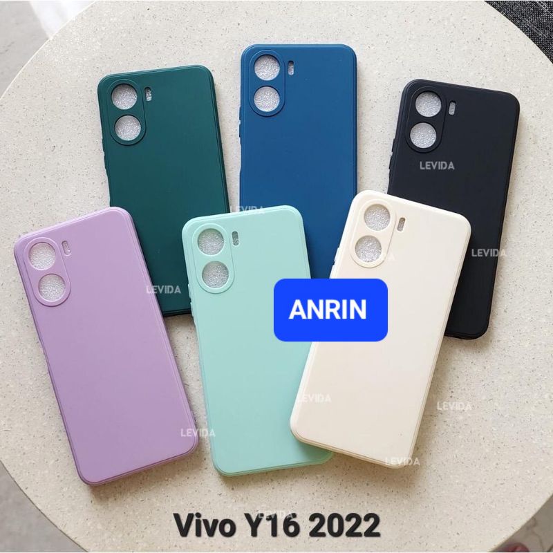 VIVO Y16 2022 V25E V25 5G CASE MACARON SQUARE ANTI NODA ANTI DEBU CASING SOFTCASE SILIKON