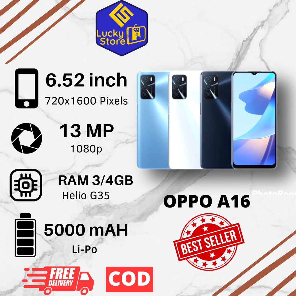 HP OPPO A16 Ram 6GB Internal 128GB Fullset