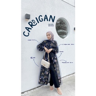 Zea Long Cardi cardigan outer ceruty oversize