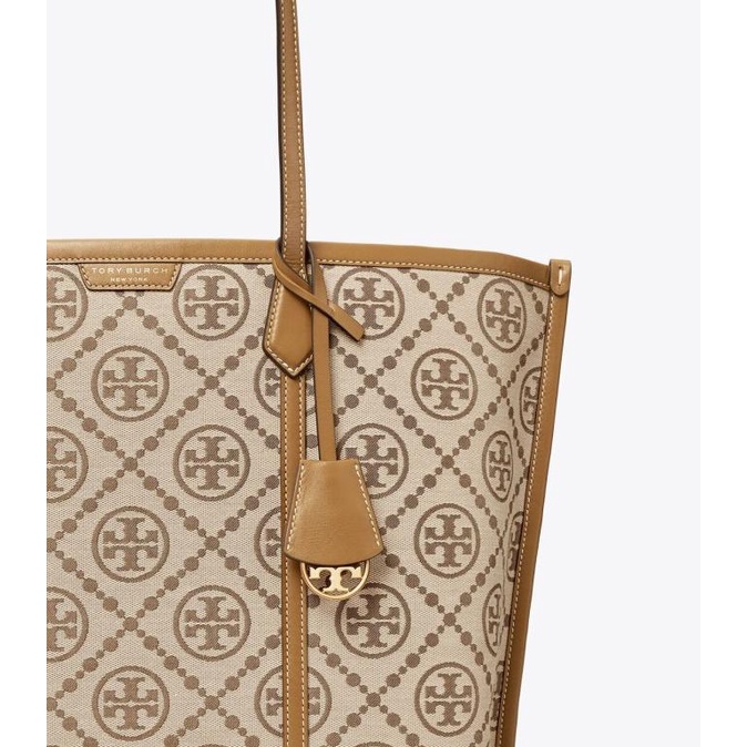 Tas Tory Burch Perry Monogram Jacquard Triple Compartment Tote Hazel