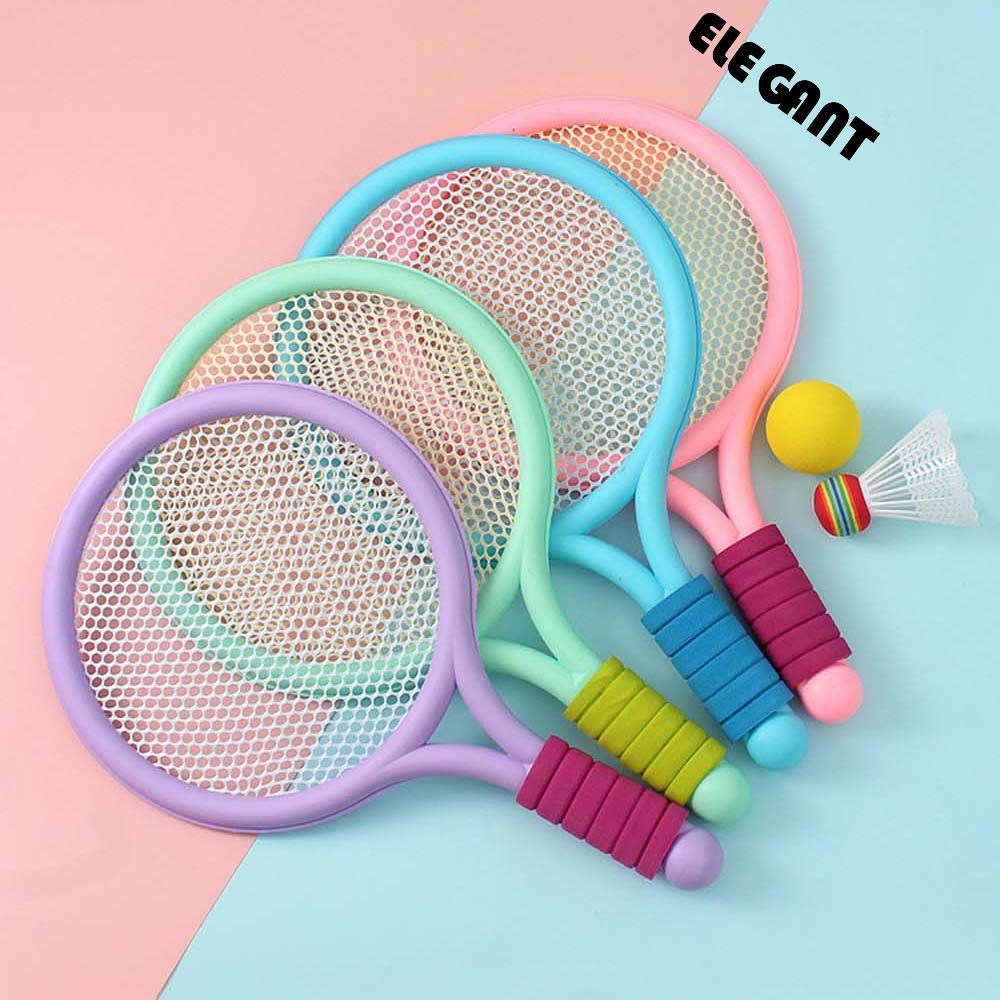 Set Raket Badminton / Tenis / Bulu Tangkis + Bola Lembut Untuk Anak / Orang Tua