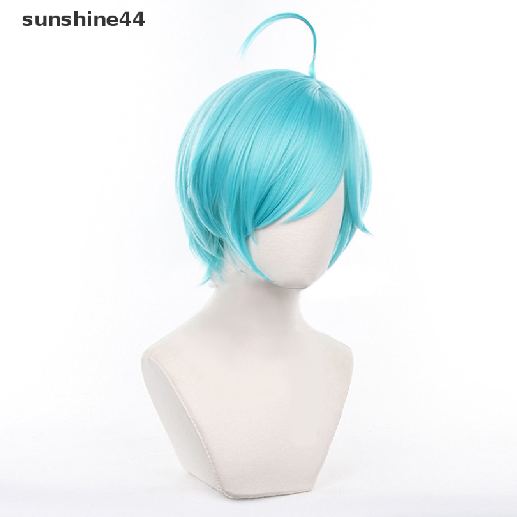 Sunshine Ensemble Stars Cosplay KAZEHAYA TATSUMI Wig Biru Wig Bermain Peran Props.