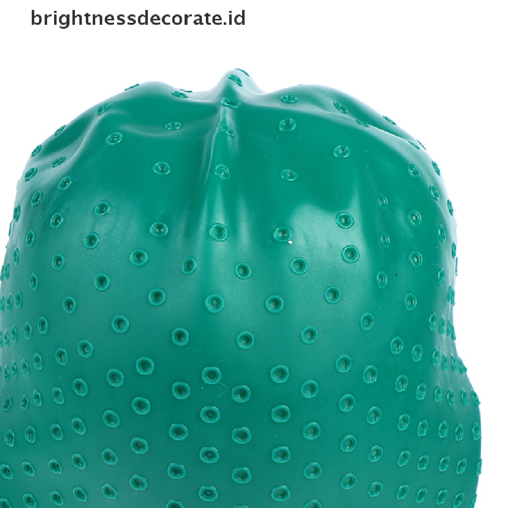 [Birth] Alat Styling Topi Pewarna Highlighg Silikon Reusable Hair Coloring Dengan [ID]