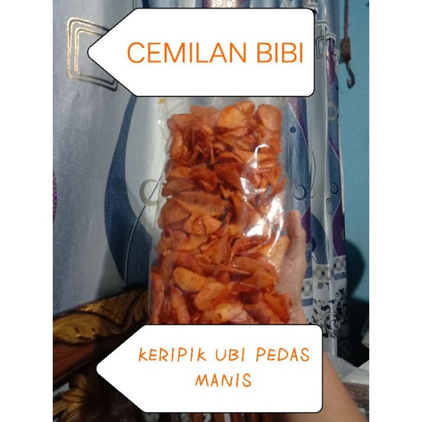 

keripik ubi pedas manis