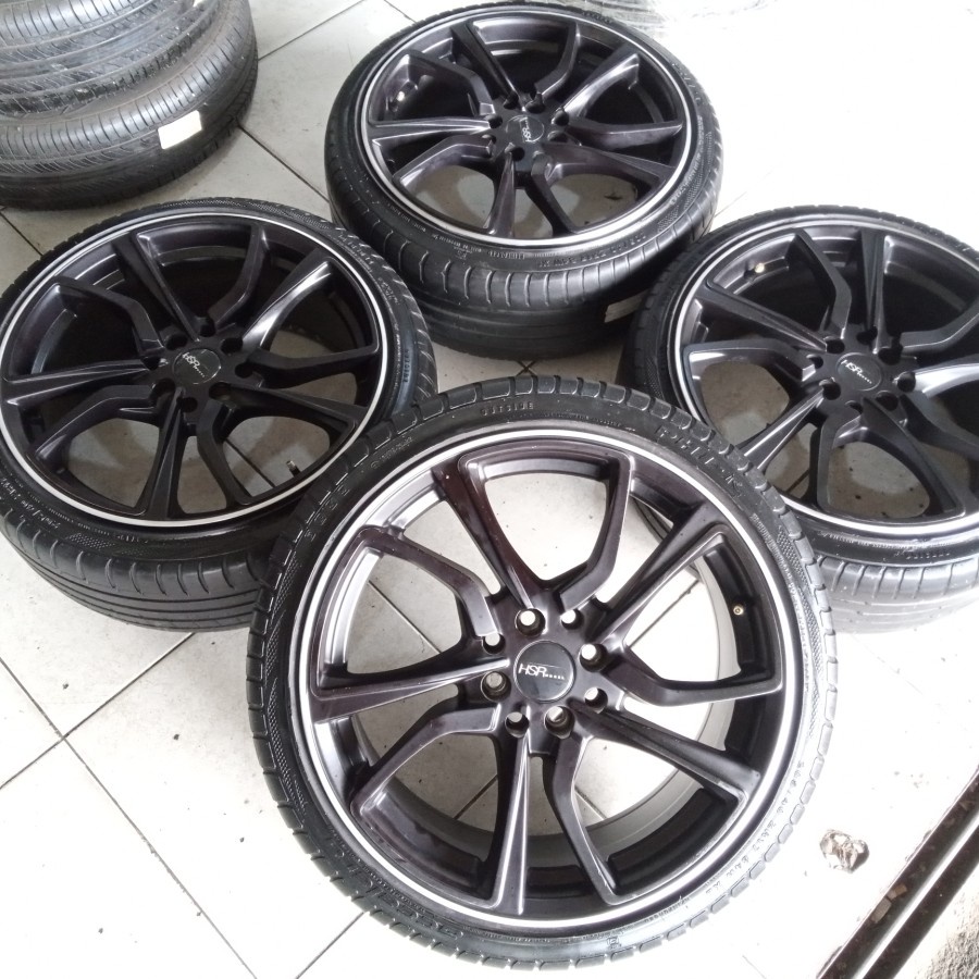 Velg Mobil Bekas Racing Ring 17 Baut 4 MISATO R17X7,5 4X100 BAN 205 40 R17