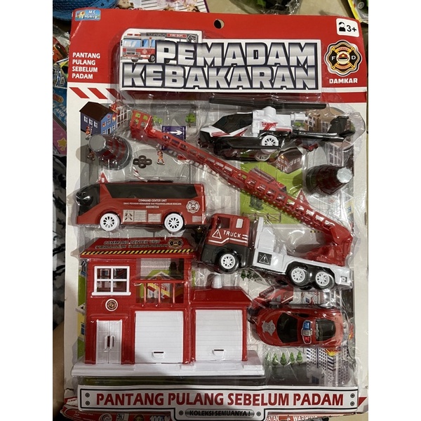MAINAN MOBIL PEMADAM KEBAKARAN SET