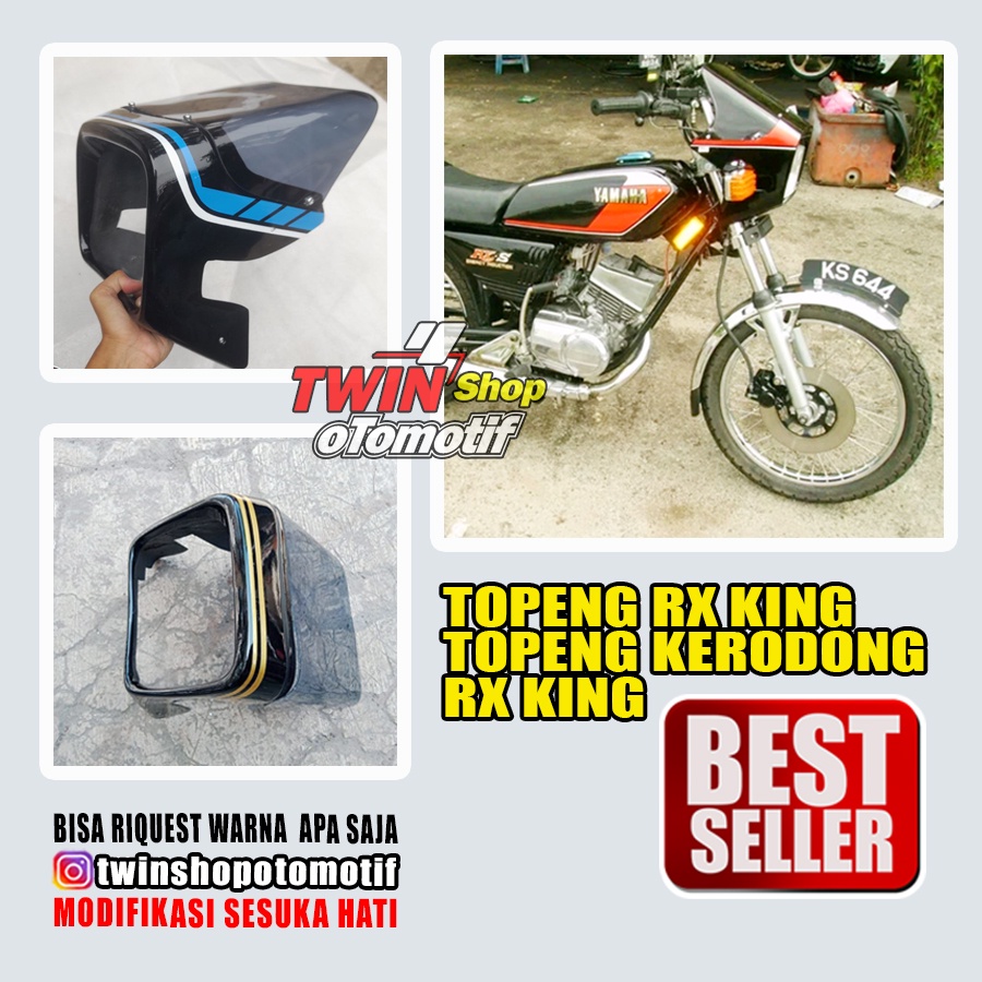 "TOPENG RX KING, VISOR RX KING, KERODONG RX KING, BISA RIQUEST WARNA APAPUN SESUAI KEINGINAN VIA CHA