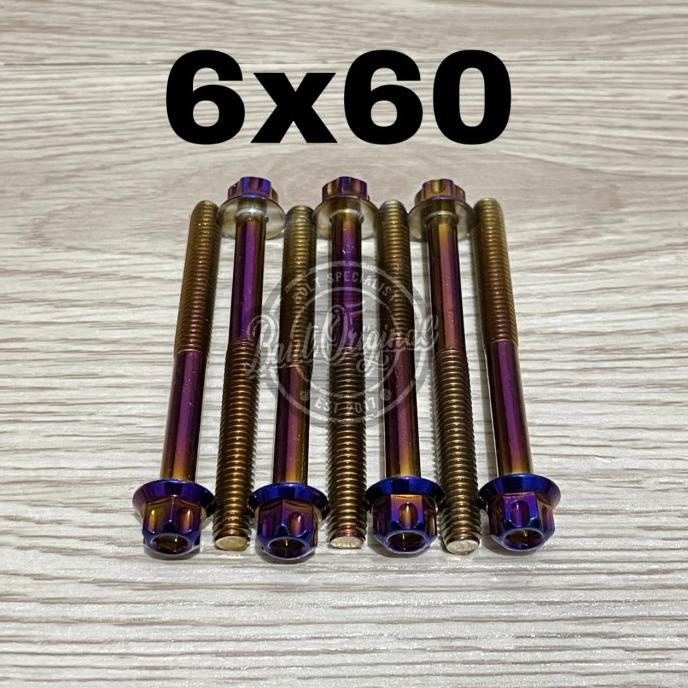 Baut probolt 6x60 blue new model drat 10 panjang 6cm ori thailand sampoerna123 Segera Beli