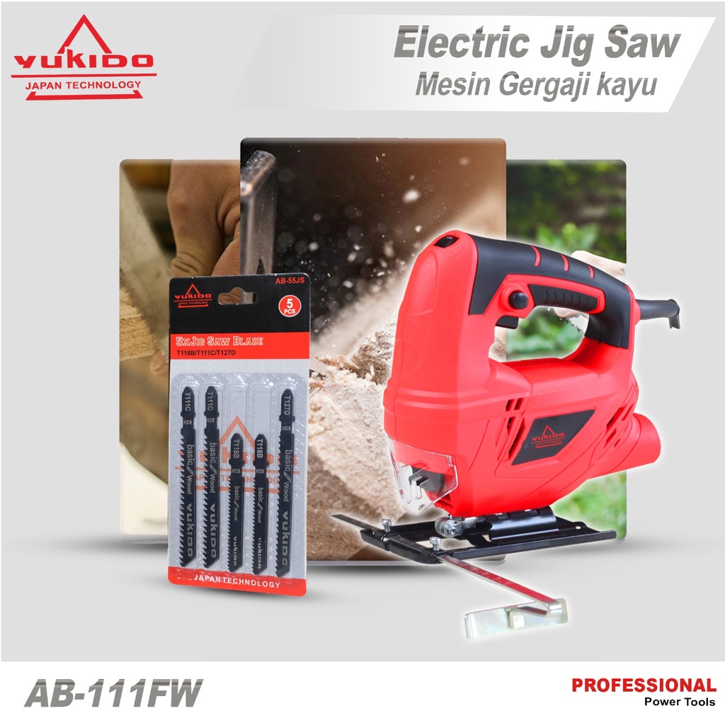 Promo Murah Banget !!! Mesin Jigsaw Gergaji Triplek Potong Kayu Listrik Jig Saw yukido japan