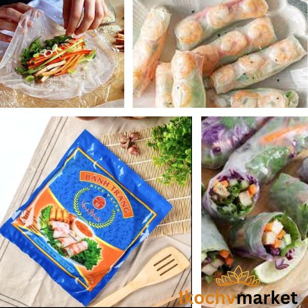 

Rice Paper Isi 5 lembar / Banh Trang High Quality Rice Paper 22cm / Kulit Lumpia Vietnam Rice Paper / rice roll spring roll / Salad Wrap