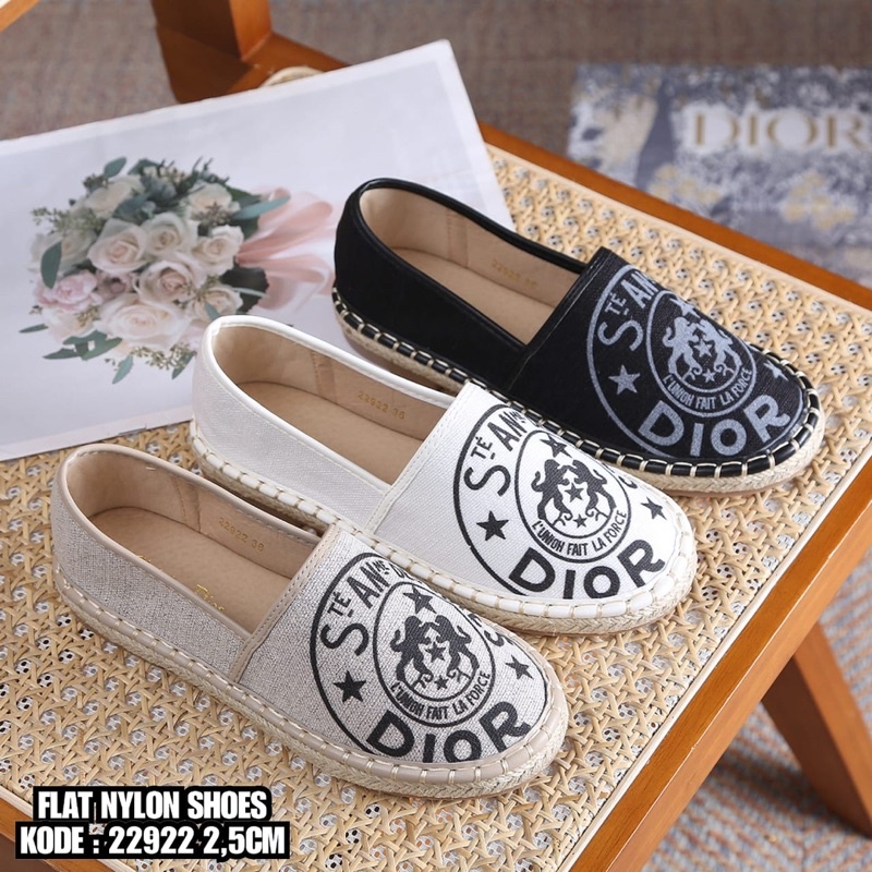 NYLON FLAT SHOES 22922