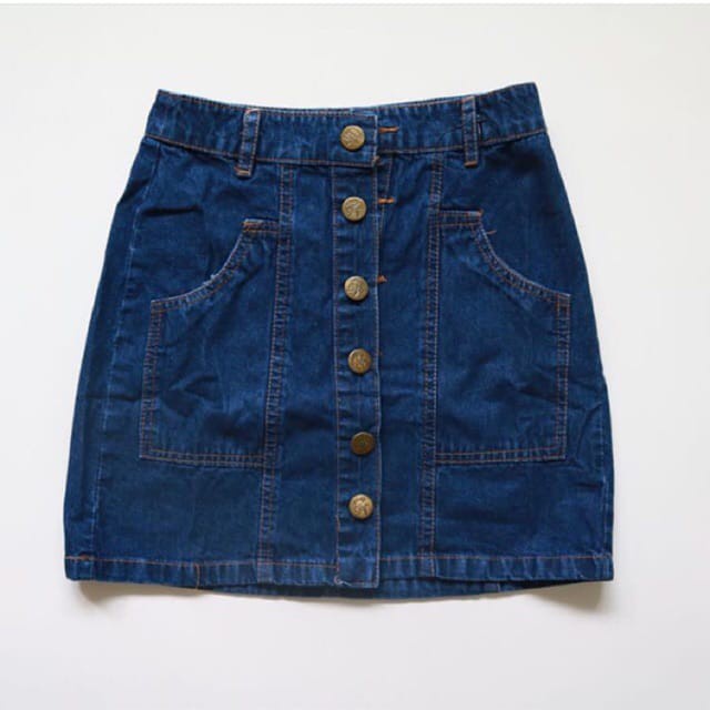 Button Skirt Jeans