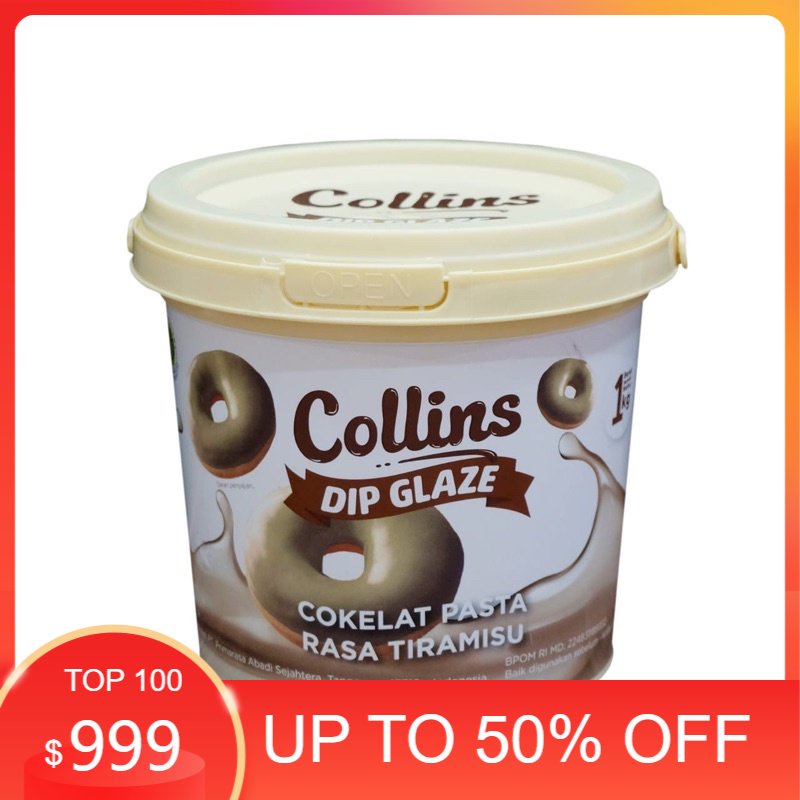 

Collins Dip Glaze Tiramisu Topping Donat 1kg