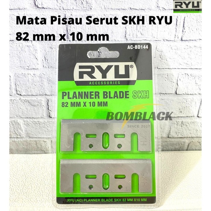 RYU Mata Pisau Mesin Serut 82mm x 10mm SKH Planer Blade Ketam Sugu