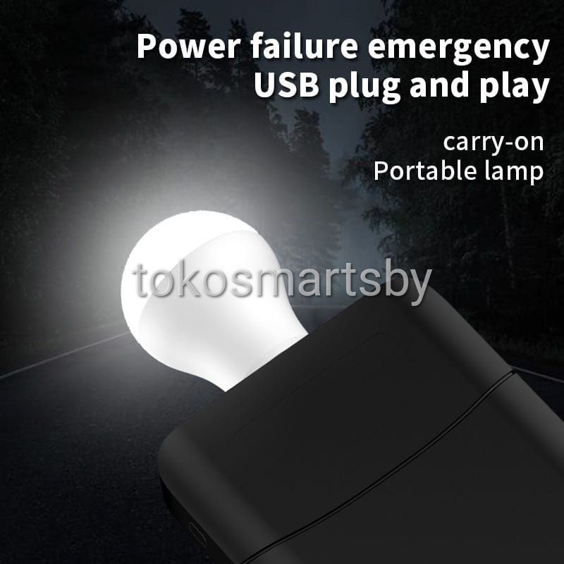 Lampu LED Mini USB Model Bohlam Portable / Lampu Tidur Penerangan USB Portable Bohlam