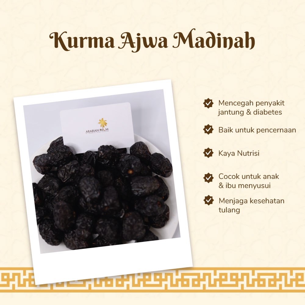 

Kurma Ajwa / Kurma Nabi 500 gram