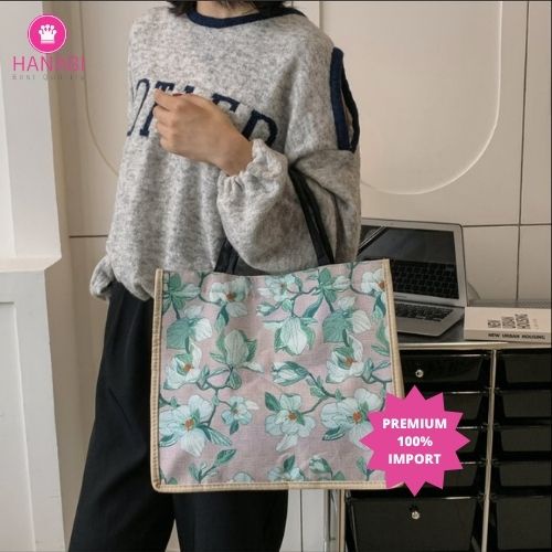 HANABI-tas totebag FIZA BAG tas wanita tas jalanjalan tas import