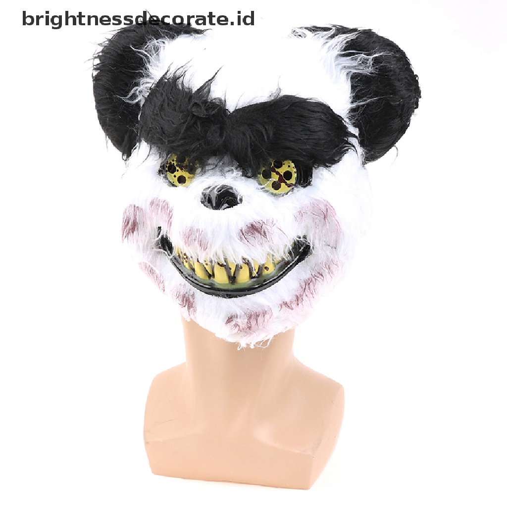 [Birth] Topeng Halloween Bloody Killer Rabbit Mask Teddy Bear Topeng Horror Cosplay Mewah [ID]