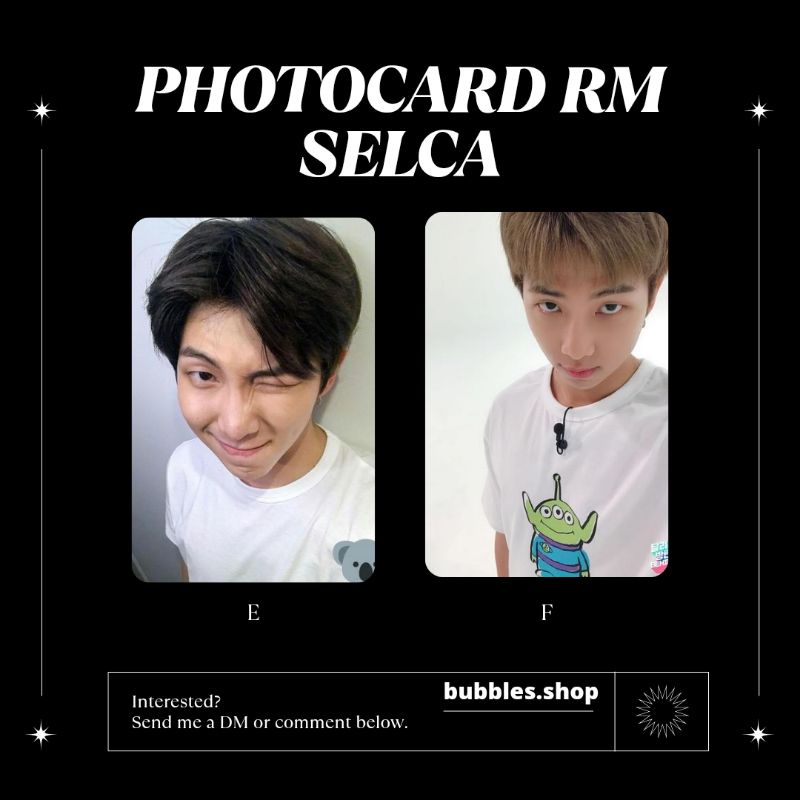 PHOTOCARD UNOFFICIAL NAMJOON BTS SELCA