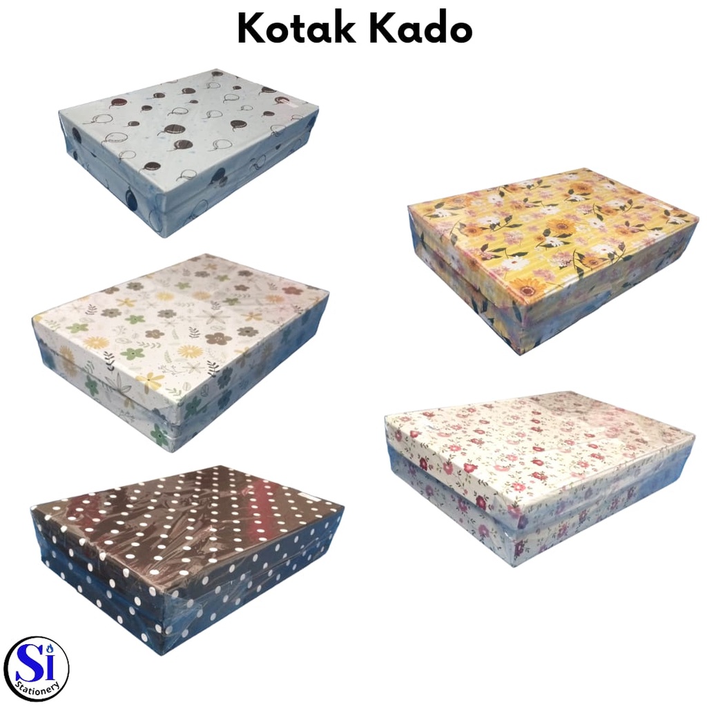 

Kotak Kado Motif 20X30X6mm/ Gift Box Motif Murah
