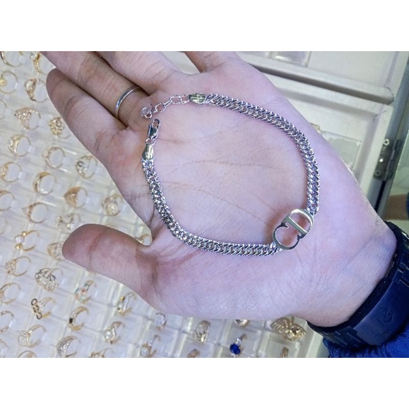 gelang sisik naga CD mas putih.kunibg model cd model terbaru
