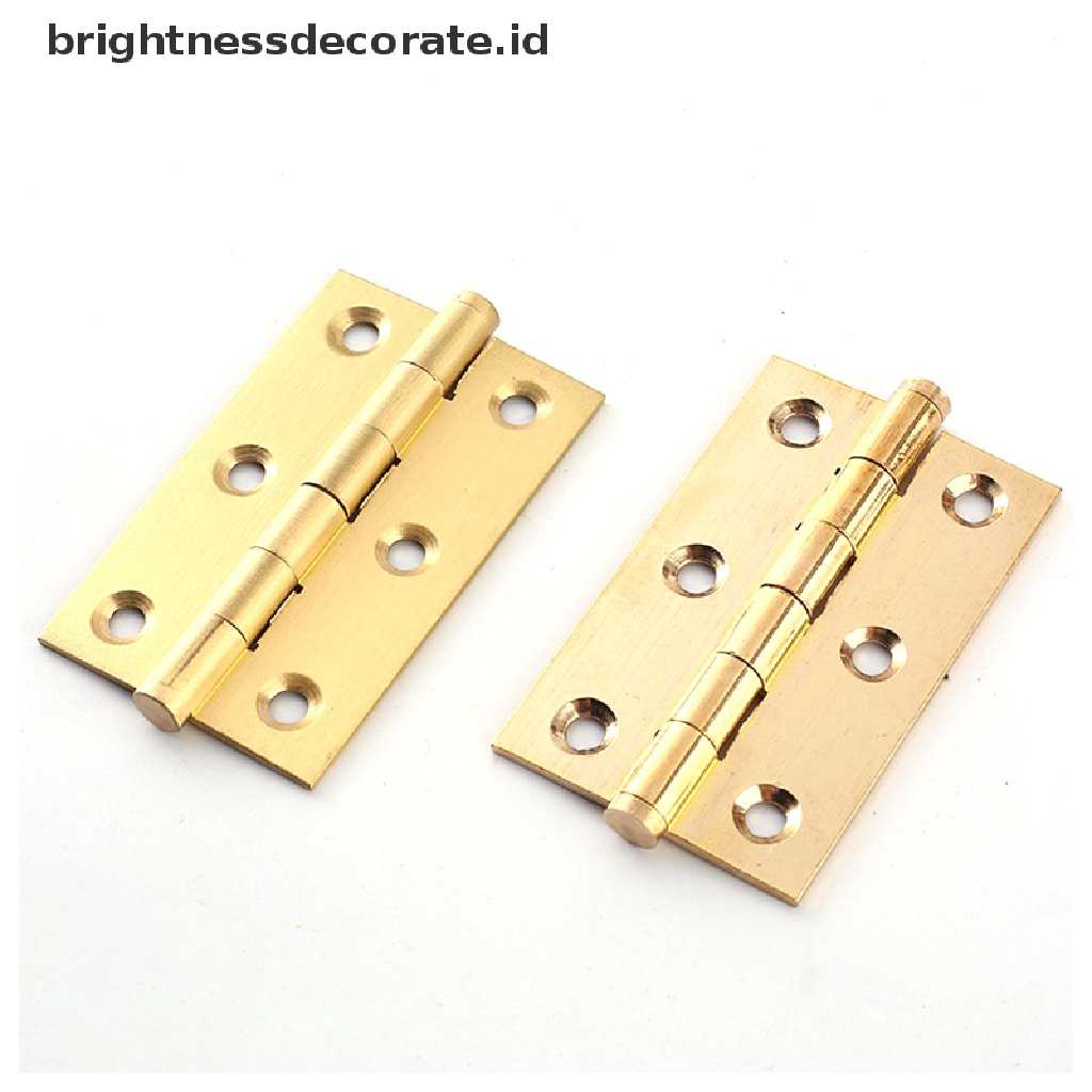 [Birth] Engsel Miniatur Kuningan Murni Brass Hinges Copper Mini Hinge [ID]