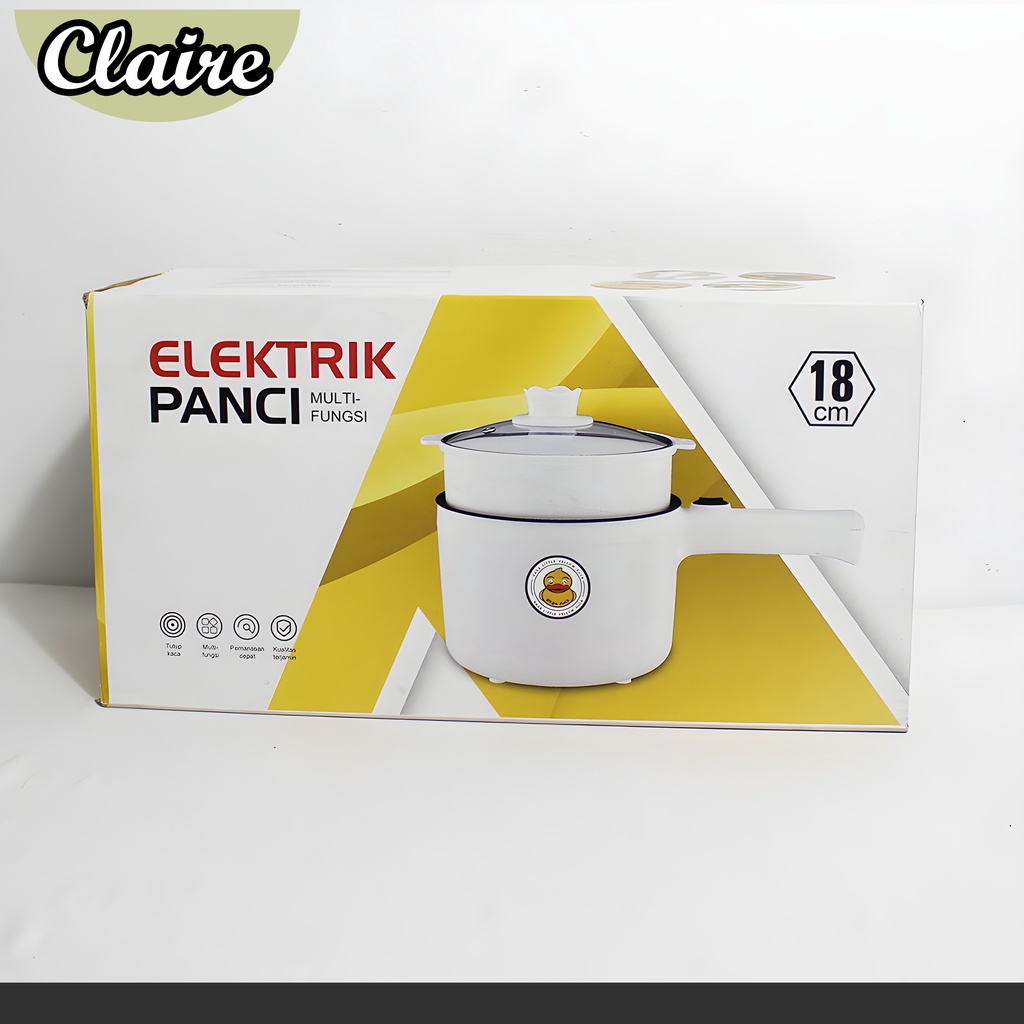 Panci Elektrik Multifungsi Plus Steamer bisa Mengukus, Menumis, Merebus serbaguna