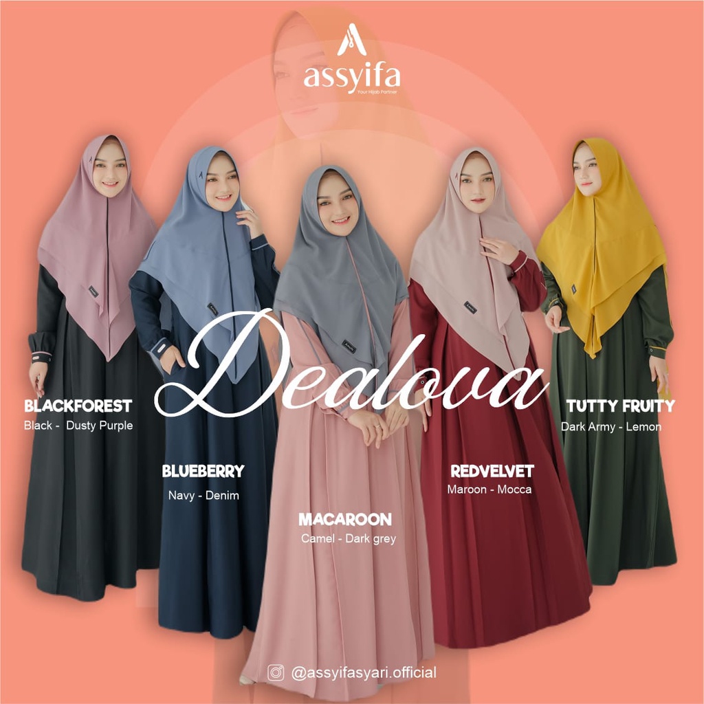 SET GAMIS KHIMAR ASSYIFA DEALOVA