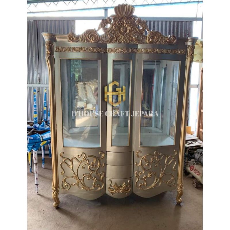 Lemari Hias Luxury Lemari Hias Kaca Luxury Bufet Hias Mewah