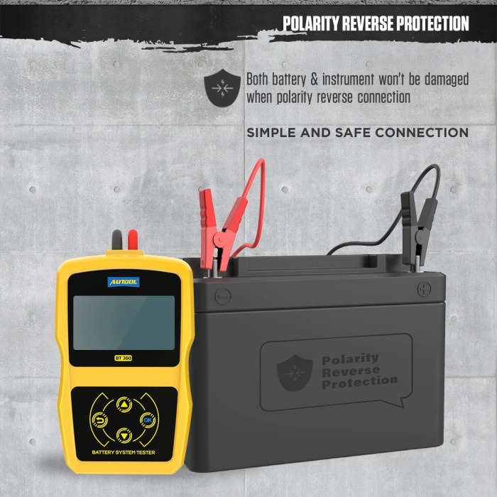 AUTOOL BT360 Car Battery Tester System Diagnostic Analyzer For Aki 12 Volt