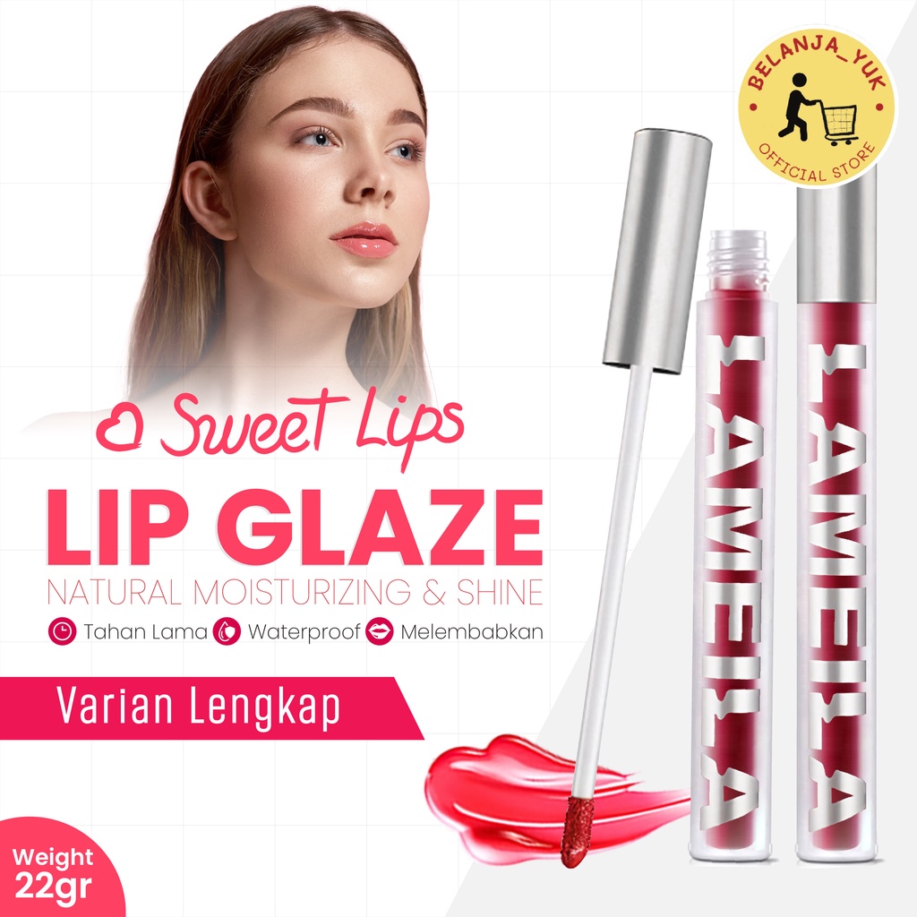 Lameila 2028 Matte Lip Tint 6 Varian Warna Tahan Air Tahan Lama Lip Gloss