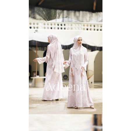Premium Adeena Mocca Shkata gamis kerudung