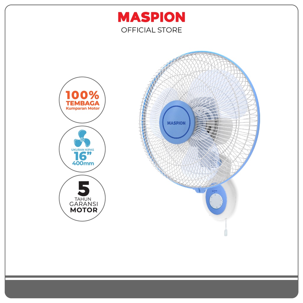 Maspion Wall Fan Kipas Angin Dinding 16 Inch MWF-4002 K