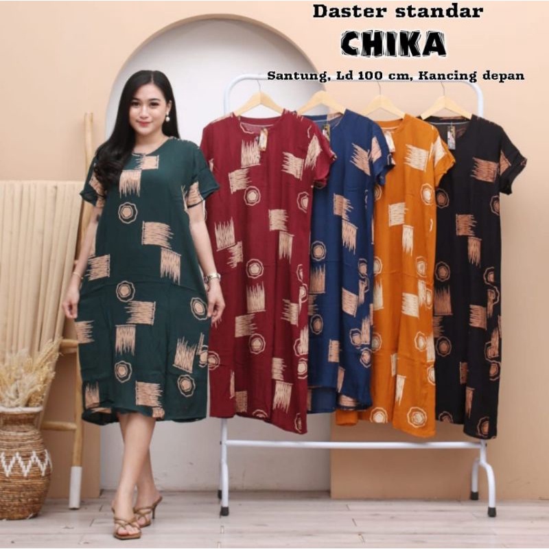 DASTER STANDAR CHIKA LD 100 / DASTER REMAJA / DASTER KANCING DEPAN KEKINIAN