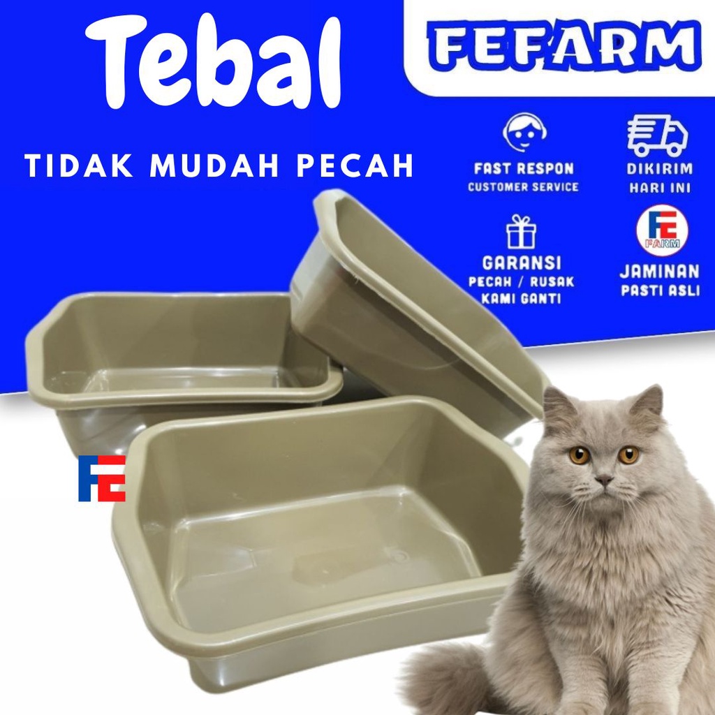 TEMPAT BAK BASKOM PASIR KOTORAN POOP HEWAN ANJING KUCING SUPER TEBAL SWEET ORIGINAL FEFARM