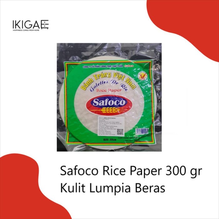 

SAFOCO RICE PAPER / KULIT LUMPIA BERAS VIETNAM 300 GR
