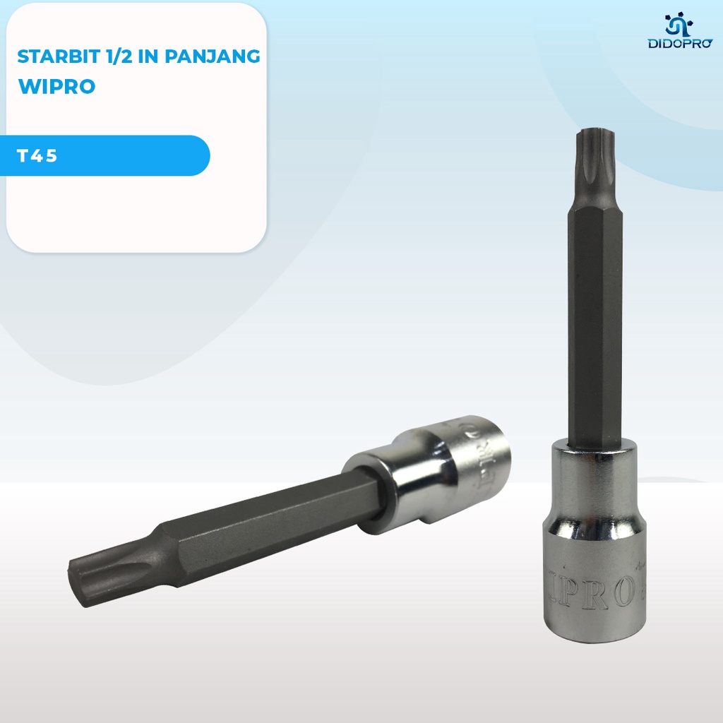 KUNCI SOK PANJANG BINTANG BIT SOCKET TORX T20 T25 T40 T45 T50 T55 T 20 25 40 45 50 55