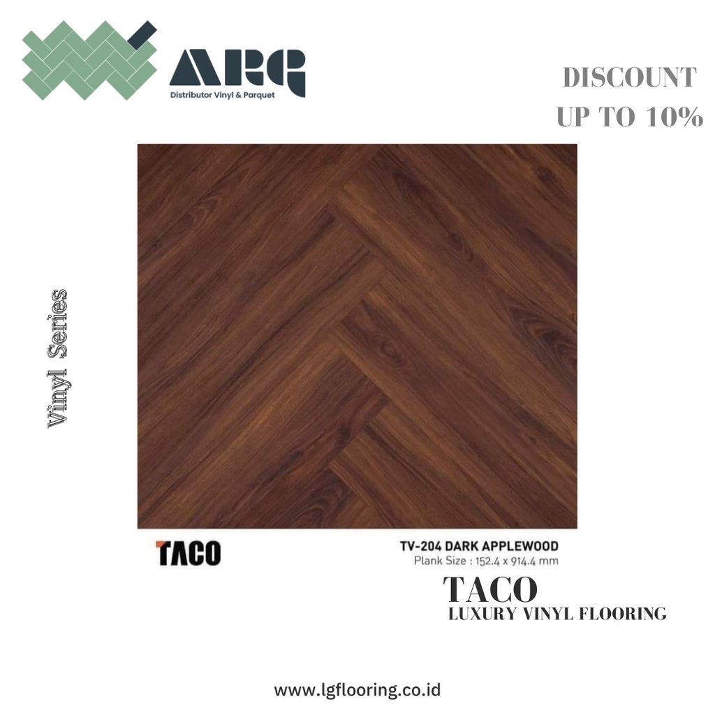 BEST PRODUCT TACO Lantai Vinyl Motif Kayu PVC