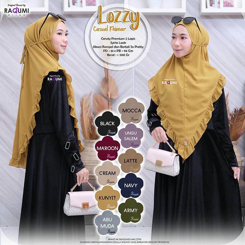 Jilbab Khimar Raqumi Lozzy Casual Khimar