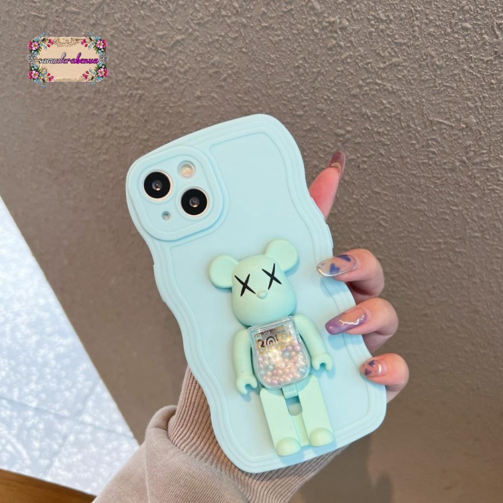 BK SOFTCASE SILIKON WAVE WAVY GELOMBANG WARNA STAND 3D KARAKTER FOR OPPO RENO 7 8 7Z 8Z SB4621