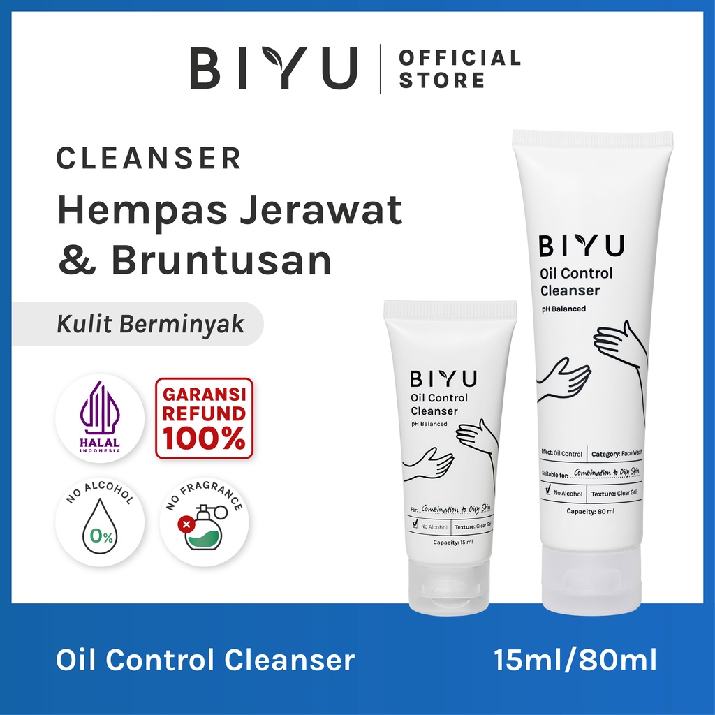 Jual BIYU Oil Control Cleanser / Pure Gentle Cleanser - Sabun Cuci Muka