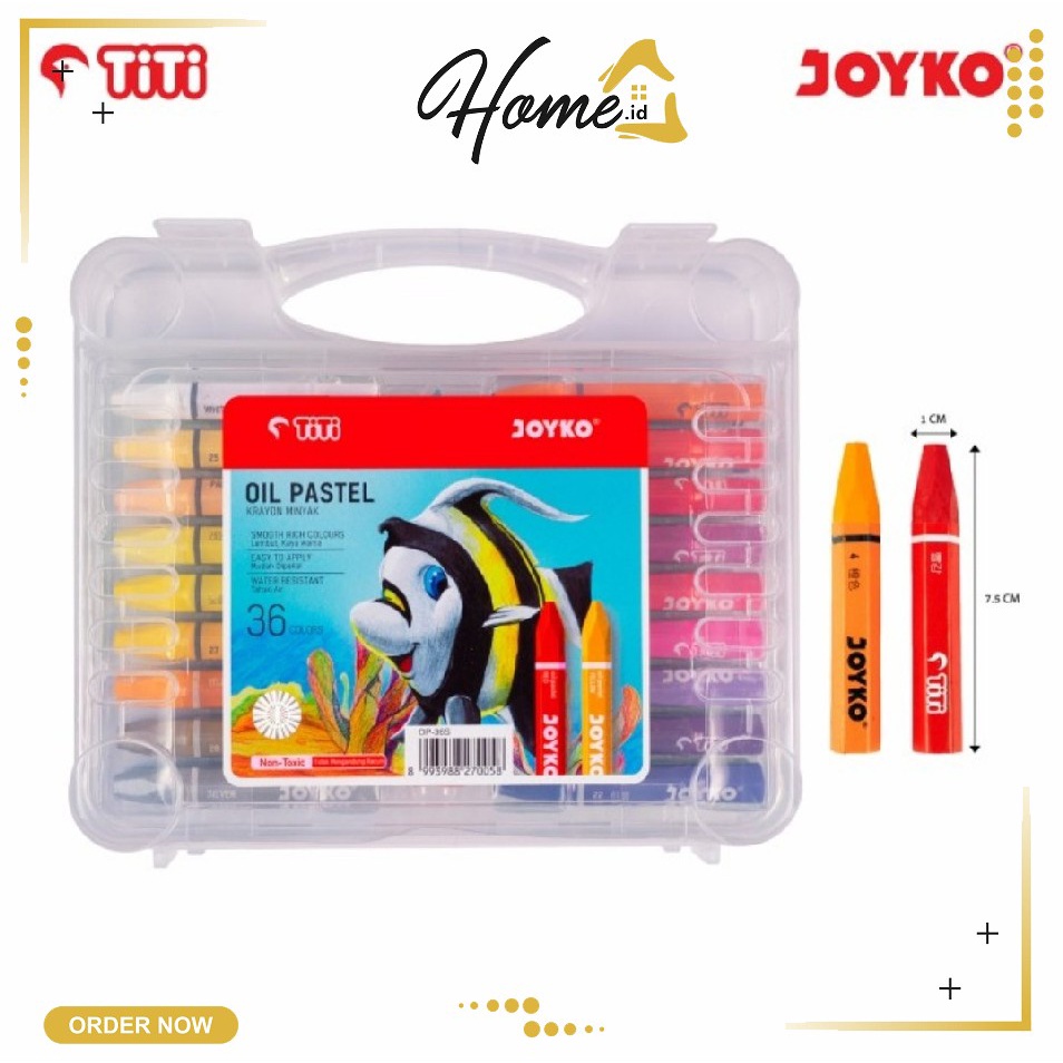 

OIL PASTEL 36/ CRAYON / KRAYON ISI WARNA MERK JOYKO/CRAYON TITI JOYKO