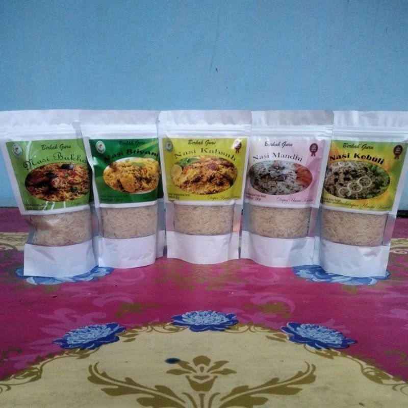 

Nasi Arab Instan Briyani Kabsah Kebuli Bukhori Mandhi "Berkah Guru