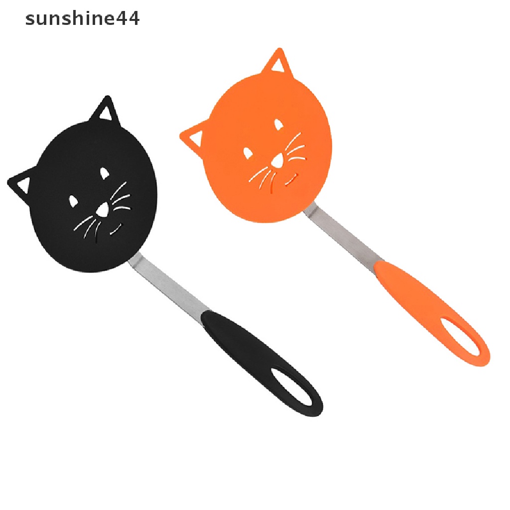 Sunshine Kitchen Nylon Cat Spatula Penggorengan Anti Lengket Omelette Shovel Spatula Ikan Goreng.